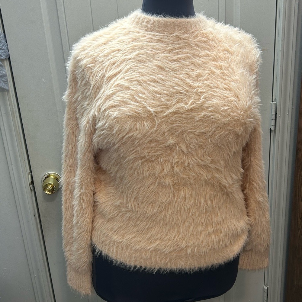 Cozy Cream Fuzzy Sweater
